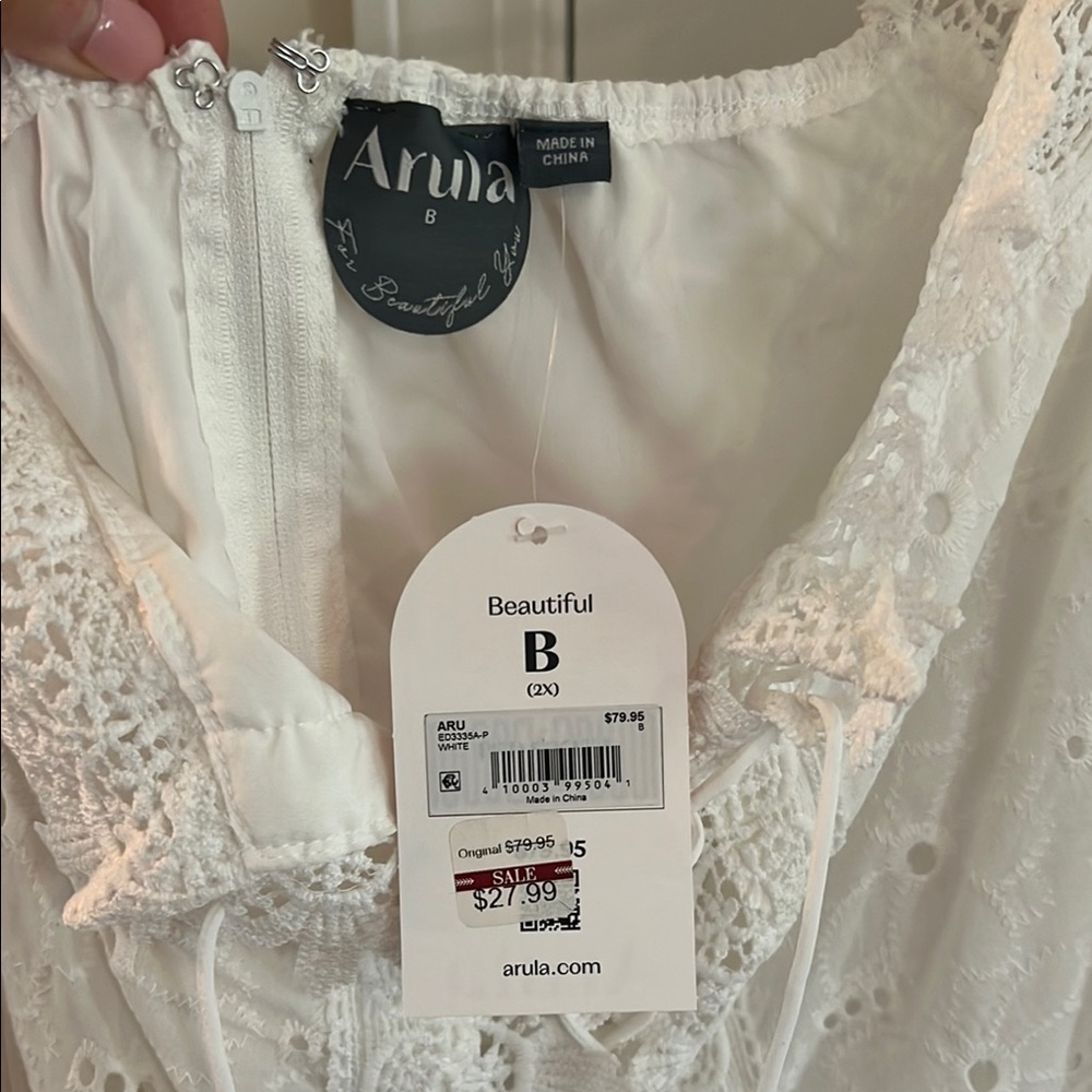 White Lace Dress - Picture 2 of 7